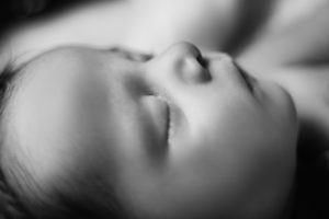 Black and white newborn image taken in Janesville, Wisconsin
