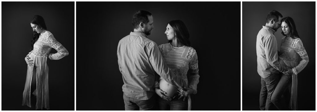 Pregnancy at studio by Olivia Acton Photography
